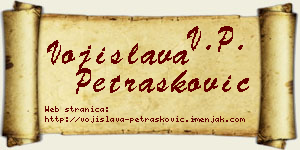 Vojislava Petrašković vizit kartica